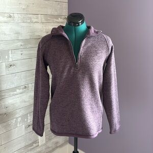 SUNICE Purple Quarter Zip Up Sweater